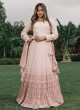 Stylish Onion Pink Color Anarkali Suit